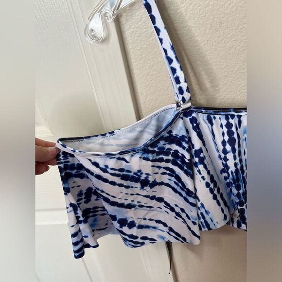 NWT Women’s Plus Size Ruffle Swim Bikini Top Size 16W #267 - Picture 3 of 13